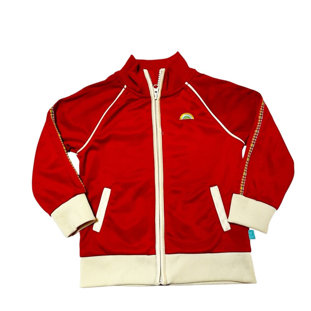 Little Bird Retro Rainbow Stitch Track Jacket Size 12-18m